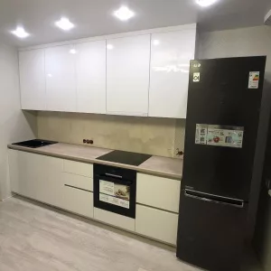 Кухня 937, прямая, белая