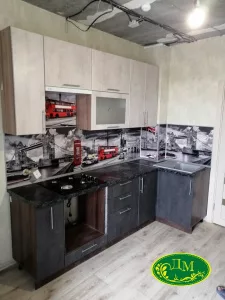Угловая кухня на заказ Ю-532